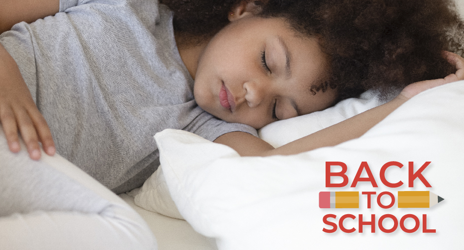 back to school sleep, sleeping child