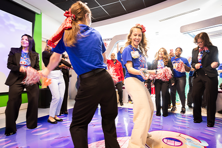 Magnet celebration party dance-off